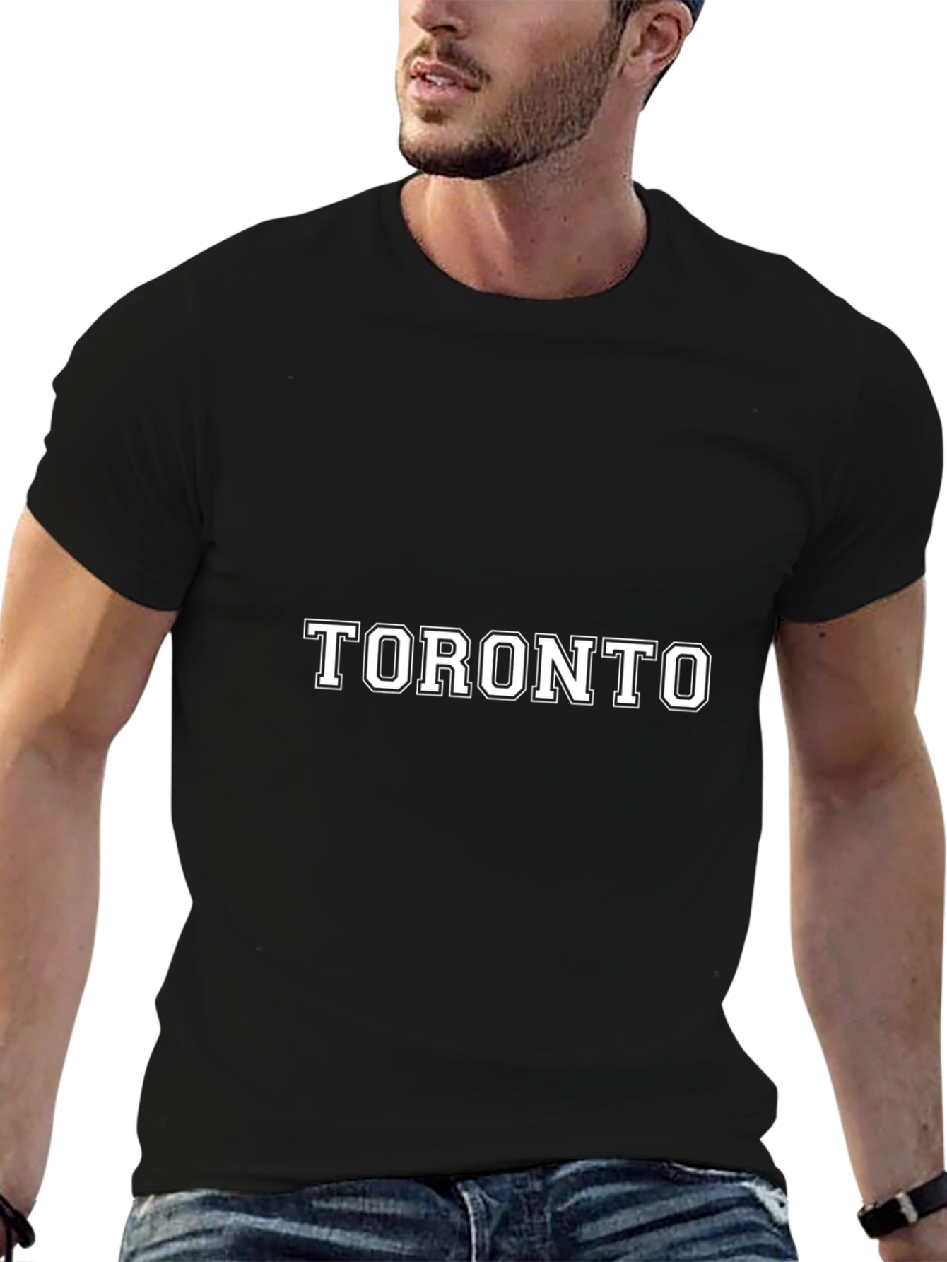 Toronto Graphic Print Black T-Shirt