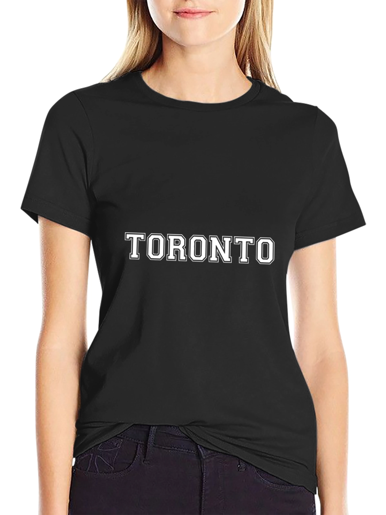 Toronto Graphic Print Black T-Shirt