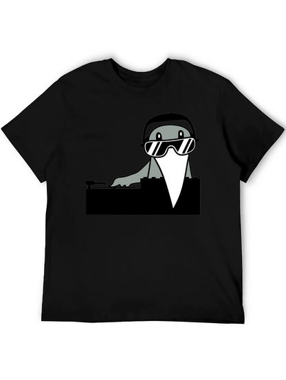 DJ Seal Graphic Tee - Cool Cartoon Shirt