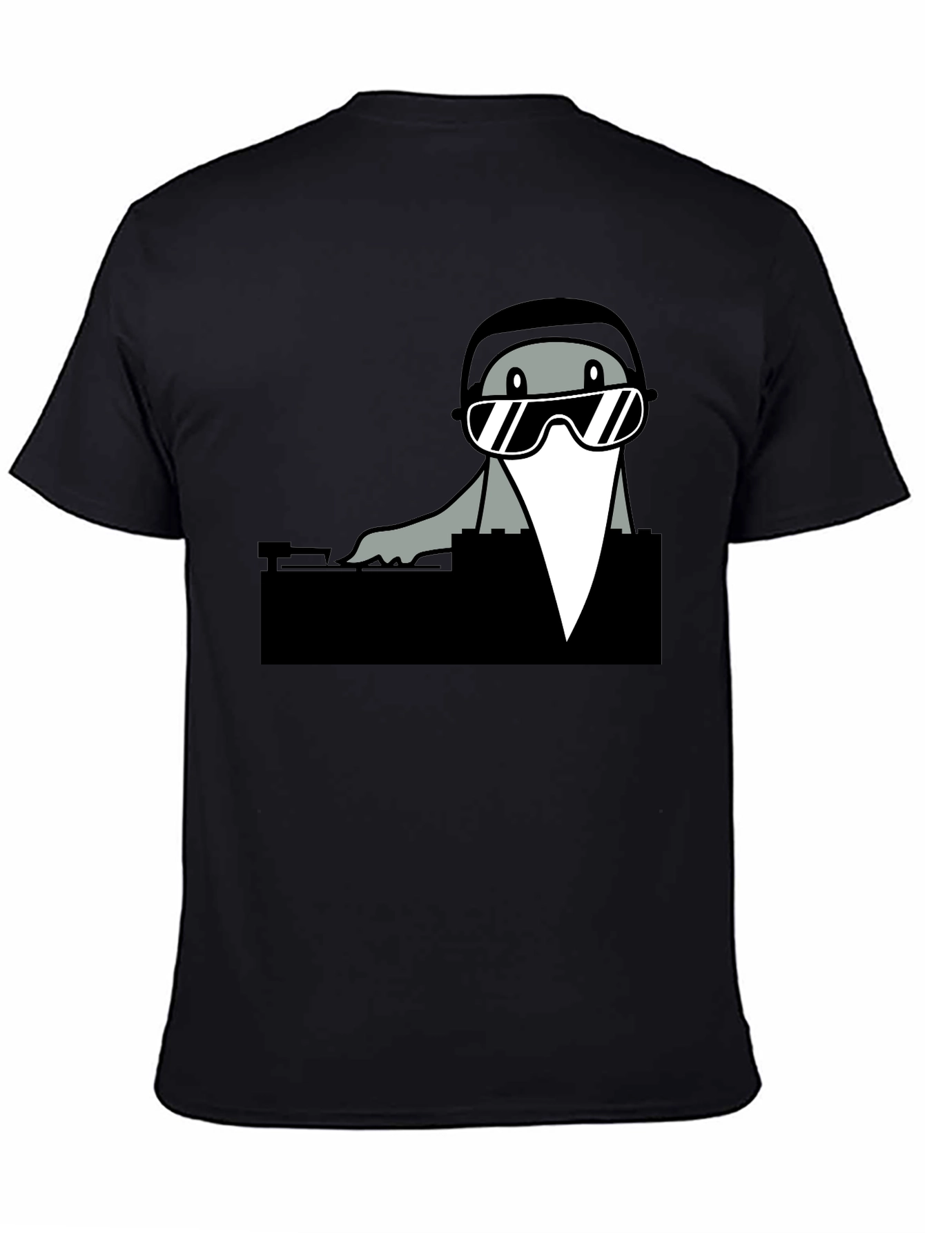 DJ Seal Graphic Tee - Cool Cartoon Shirt