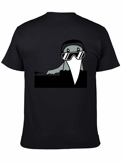 DJ Seal Graphic Tee - Cool Cartoon Shirt