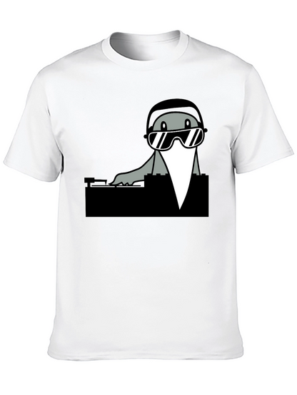 DJ Seal Graphic Tee - Cool Cartoon Shirt