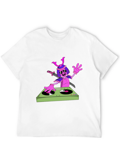 Samurai DJ Graphic T-Shirt - Cool and Unique!