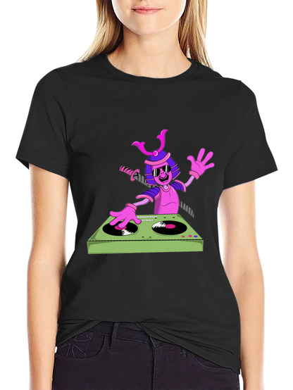 Samurai DJ Graphic T-Shirt - Cool and Unique!
