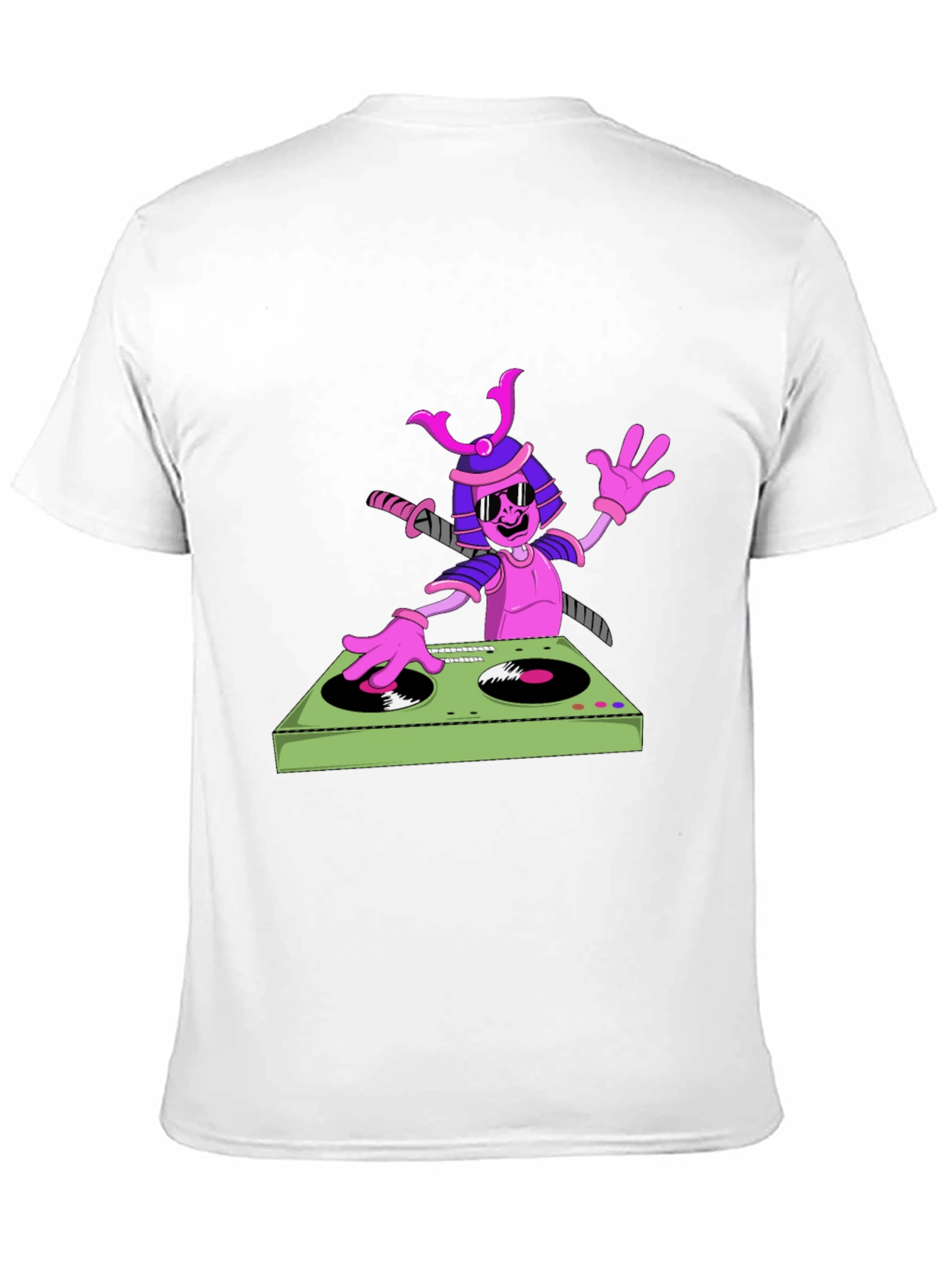 Samurai DJ Graphic T-Shirt - Cool and Unique!