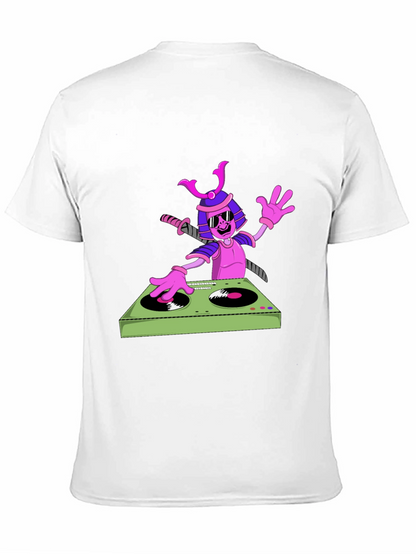Samurai DJ Graphic T-Shirt - Cool and Unique!
