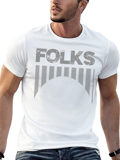 Folks Graphic Print T-Shirt - Soft Cotton Blend