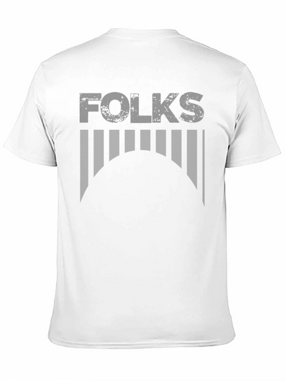 Folks Graphic Print T-Shirt - Soft Cotton Blend