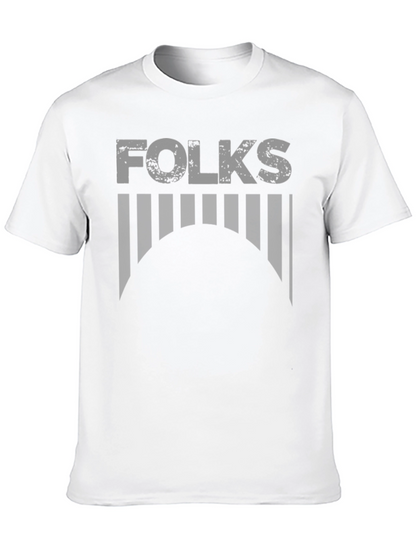 Folks Graphic Print T-Shirt - Soft Cotton Blend