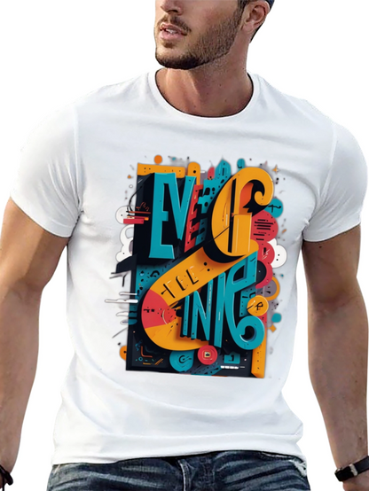 Cool Urban Art Graphic Print T-Shirt