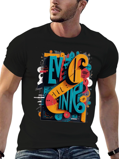 Cool Urban Art Graphic Print T-Shirt