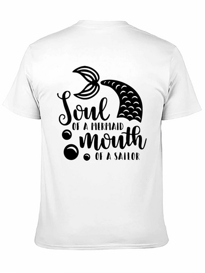Mermaid Soul Sailor Mouth Black T-Shirt