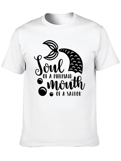 Mermaid Soul Sailor Mouth Black T-Shirt
