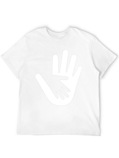 Helping Hands Graphic T-Shirt - Black Cotton Tee