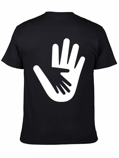 Helping Hands Graphic T-Shirt - Black Cotton Tee