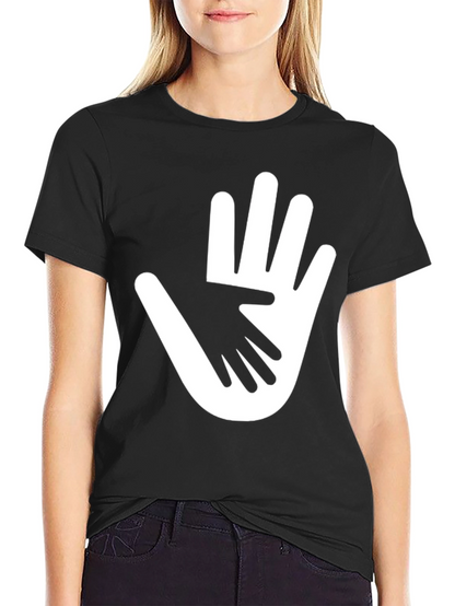 Helping Hands Graphic T-Shirt - Black Cotton Tee