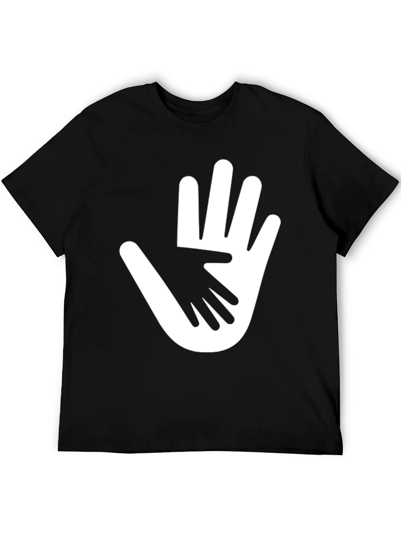 Helping Hands Graphic T-Shirt - Black Cotton Tee