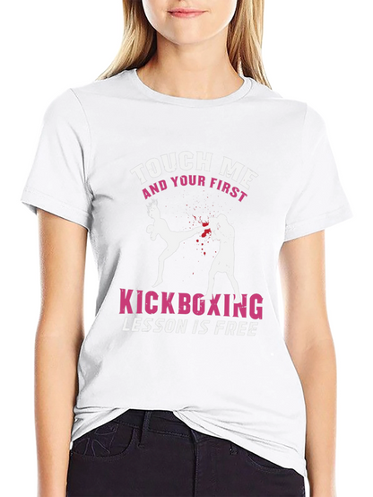 Touch Me Kickboxing T-Shirt - Free Lesson Graphic Tee