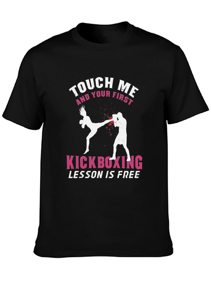 Touch Me Kickboxing T-Shirt - Free Lesson Graphic Tee