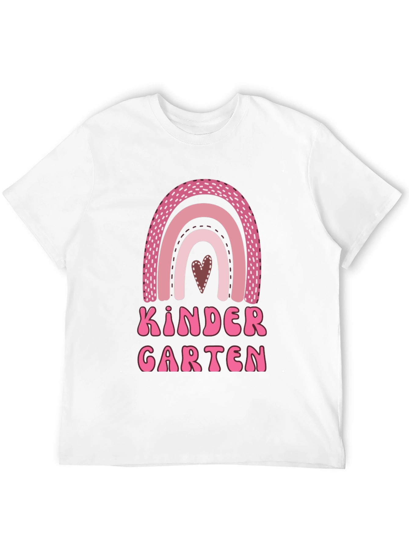 Kindergarten Rainbow Heart T-Shirt