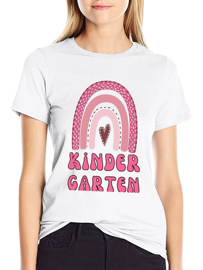 Kindergarten Rainbow Heart T-Shirt