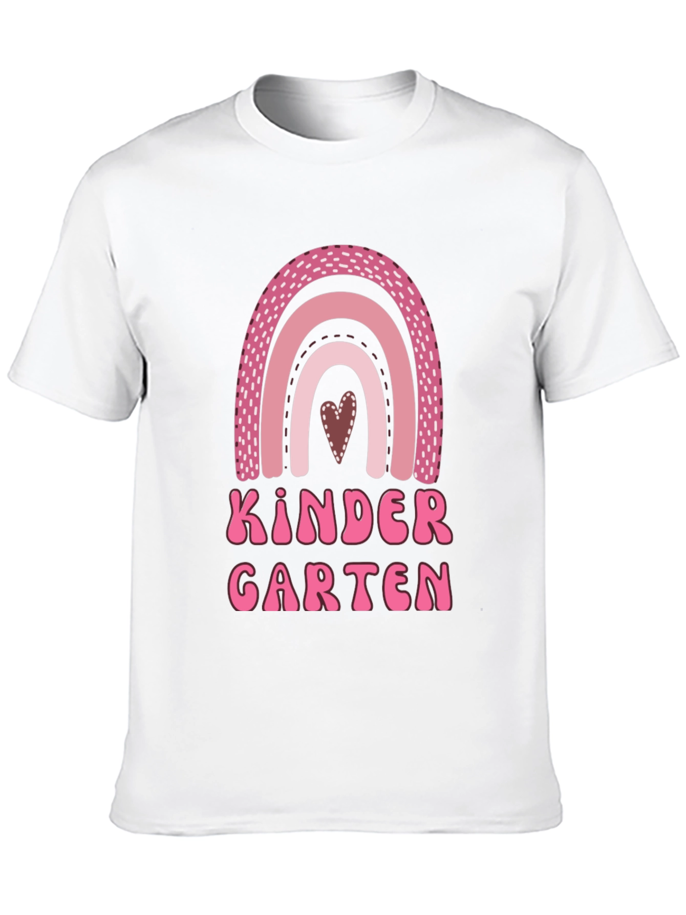 Kindergarten Rainbow Heart T-Shirt