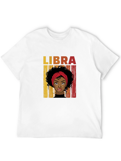 Libra Zodiac Woman Graphic T-Shirt