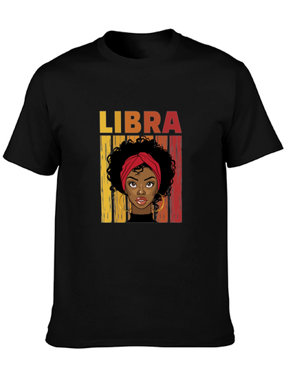 Libra Zodiac Woman Graphic T-Shirt