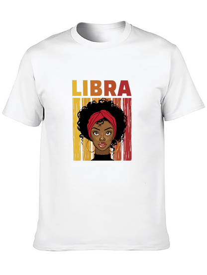 Libra Zodiac Woman Graphic T-Shirt