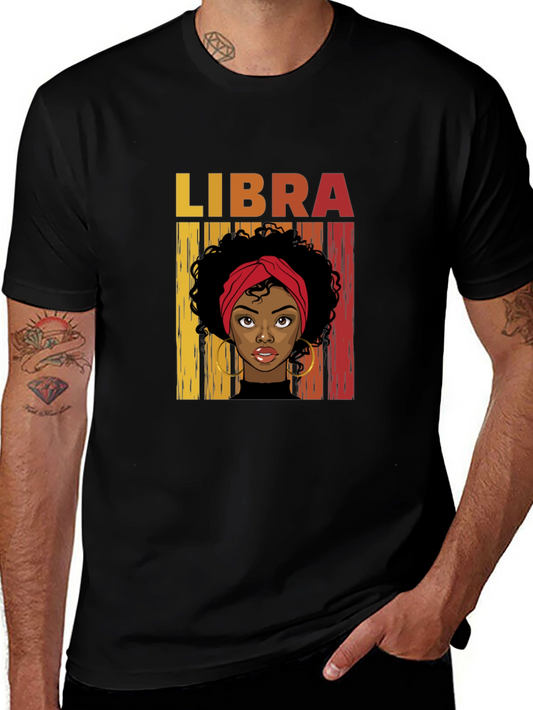 Libra Zodiac Woman Graphic T-Shirt