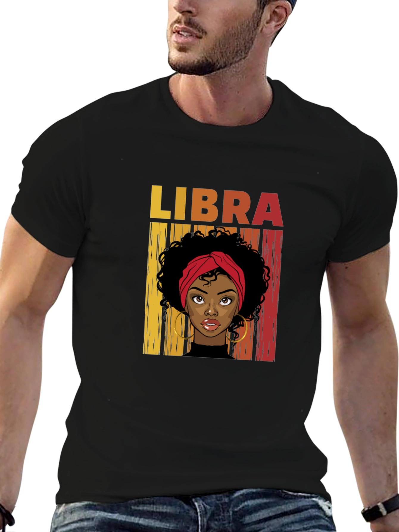 Libra Zodiac Woman Graphic T-Shirt
