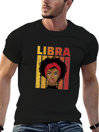 Libra Zodiac Woman Graphic T-Shirt