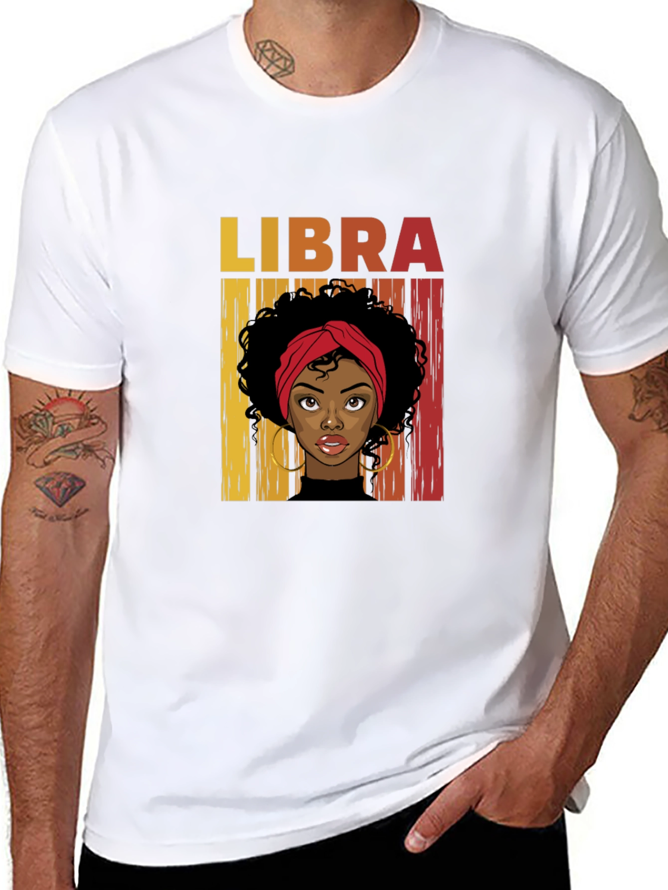 Libra Zodiac Woman Graphic T-Shirt