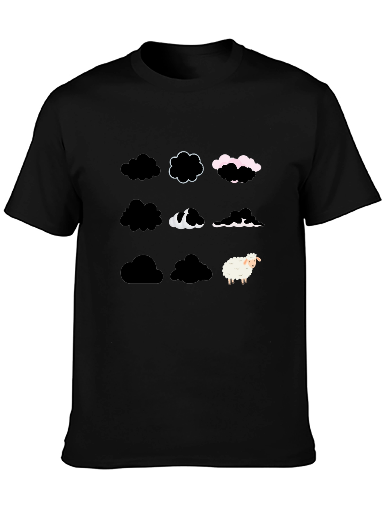 Black Cloud Sheep T-Shirt - Unique & Stylish