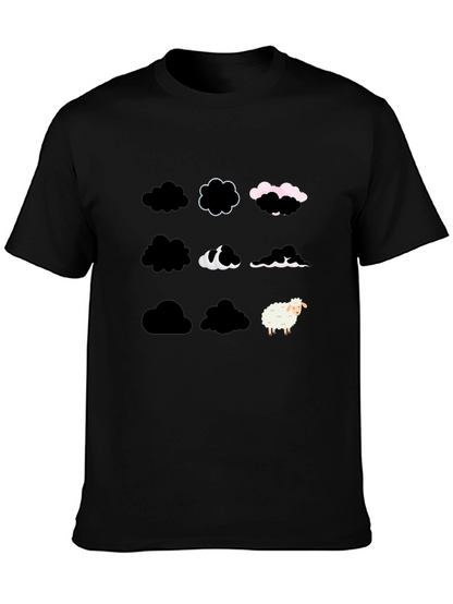 Black Cloud Sheep T-Shirt - Unique & Stylish
