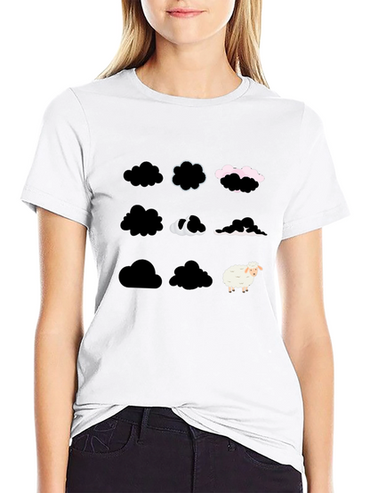 Black Cloud Sheep T-Shirt - Unique & Stylish