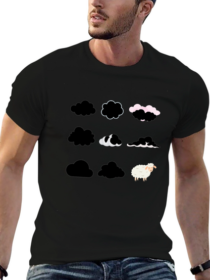 Black Cloud Sheep T-Shirt - Unique & Stylish
