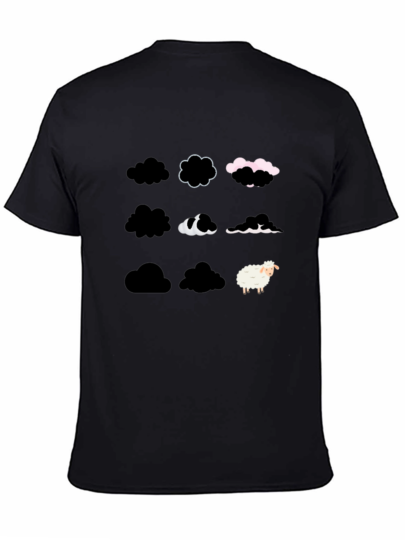 Black Cloud Sheep T-Shirt - Unique & Stylish