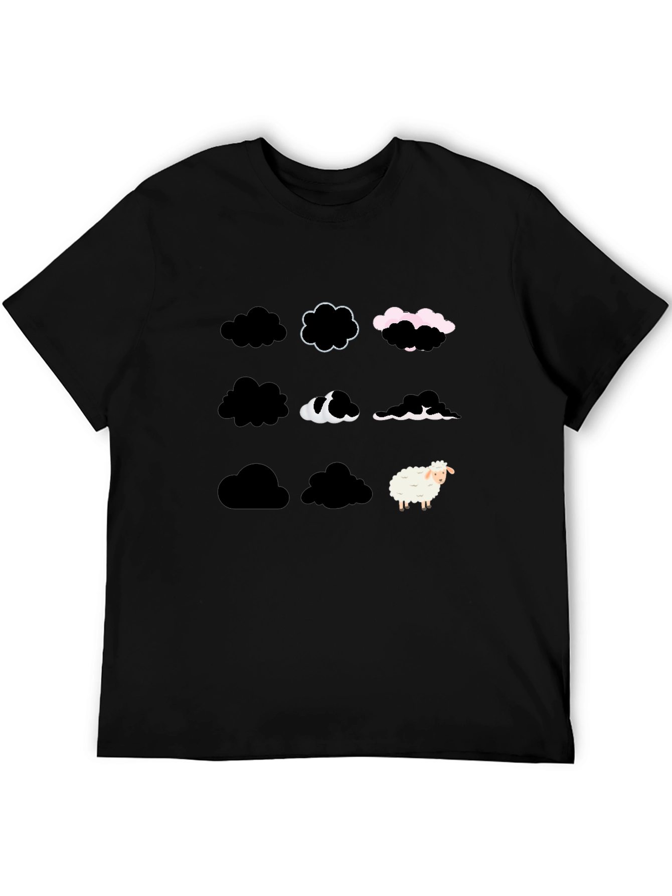Black Cloud Sheep T-Shirt - Unique & Stylish