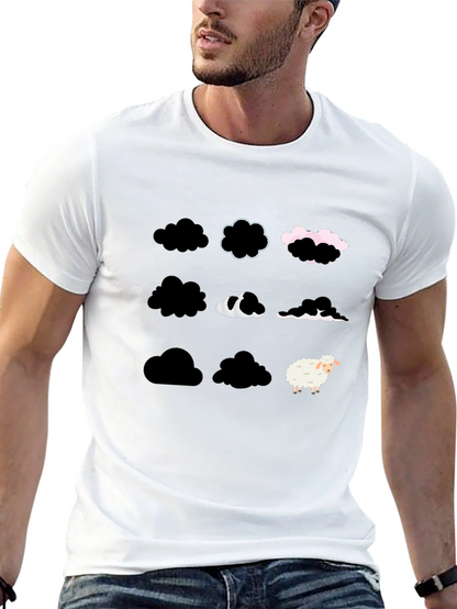 Black Cloud Sheep T-Shirt - Unique & Stylish
