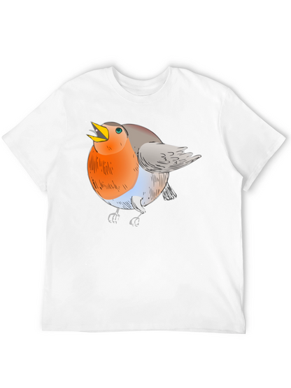 Robin Bird Graphic T-Shirt - Mens Black Tee