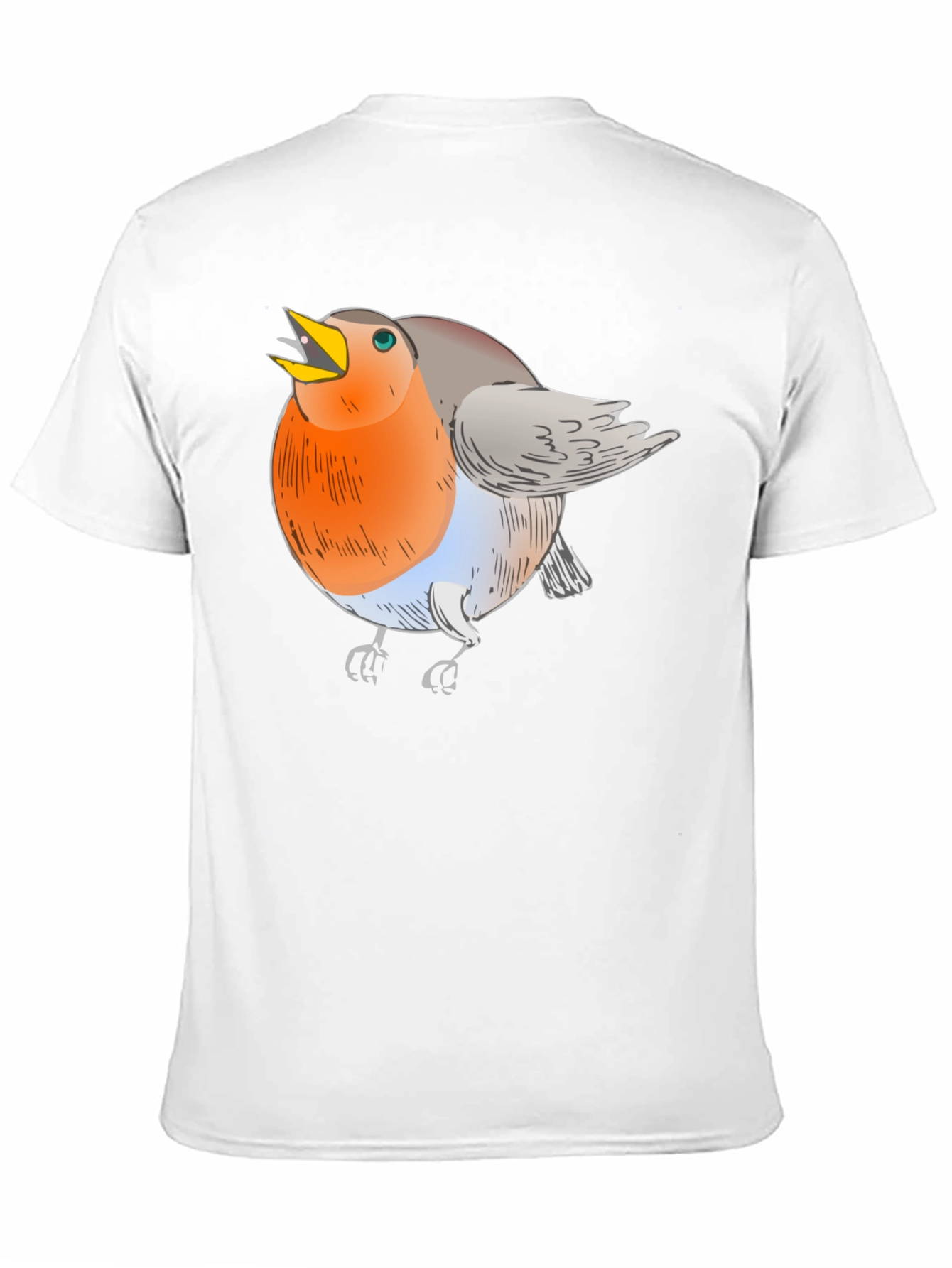 Robin Bird Graphic T-Shirt - Mens Black Tee