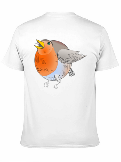 Robin Bird Graphic T-Shirt - Mens Black Tee