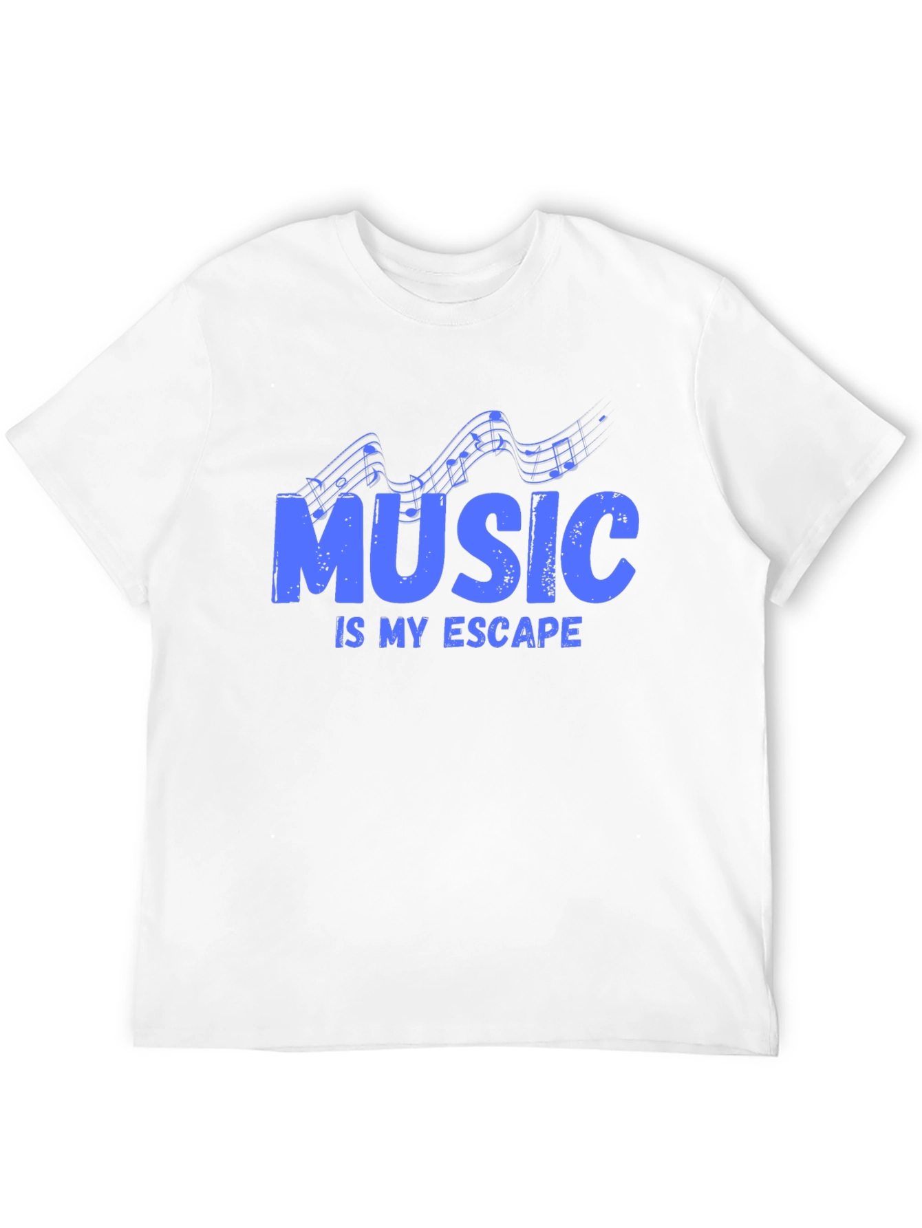 Music is My Escape - Graphic Print T-Shirt