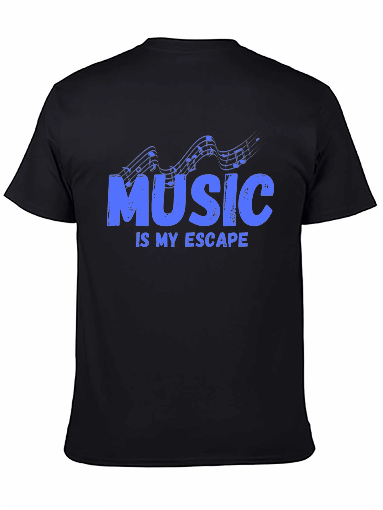 Music is My Escape - Graphic Print T-Shirt