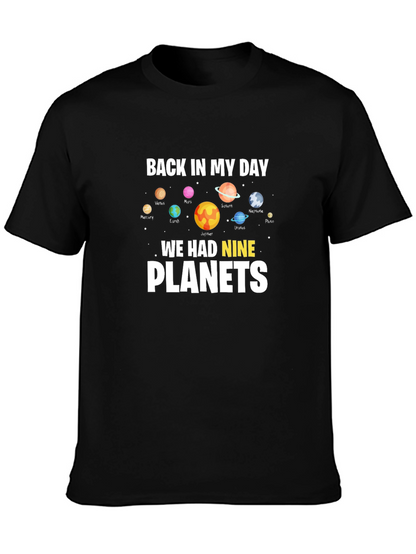 Nine Planets T-Shirt - Retro Astronomy Tee