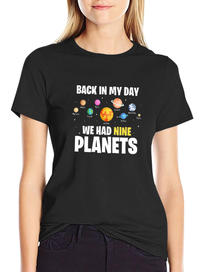 Nine Planets T-Shirt - Retro Astronomy Tee
