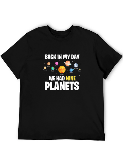 Nine Planets T-Shirt - Retro Astronomy Tee