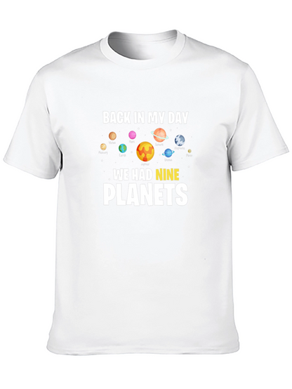 Nine Planets T-Shirt - Retro Astronomy Tee