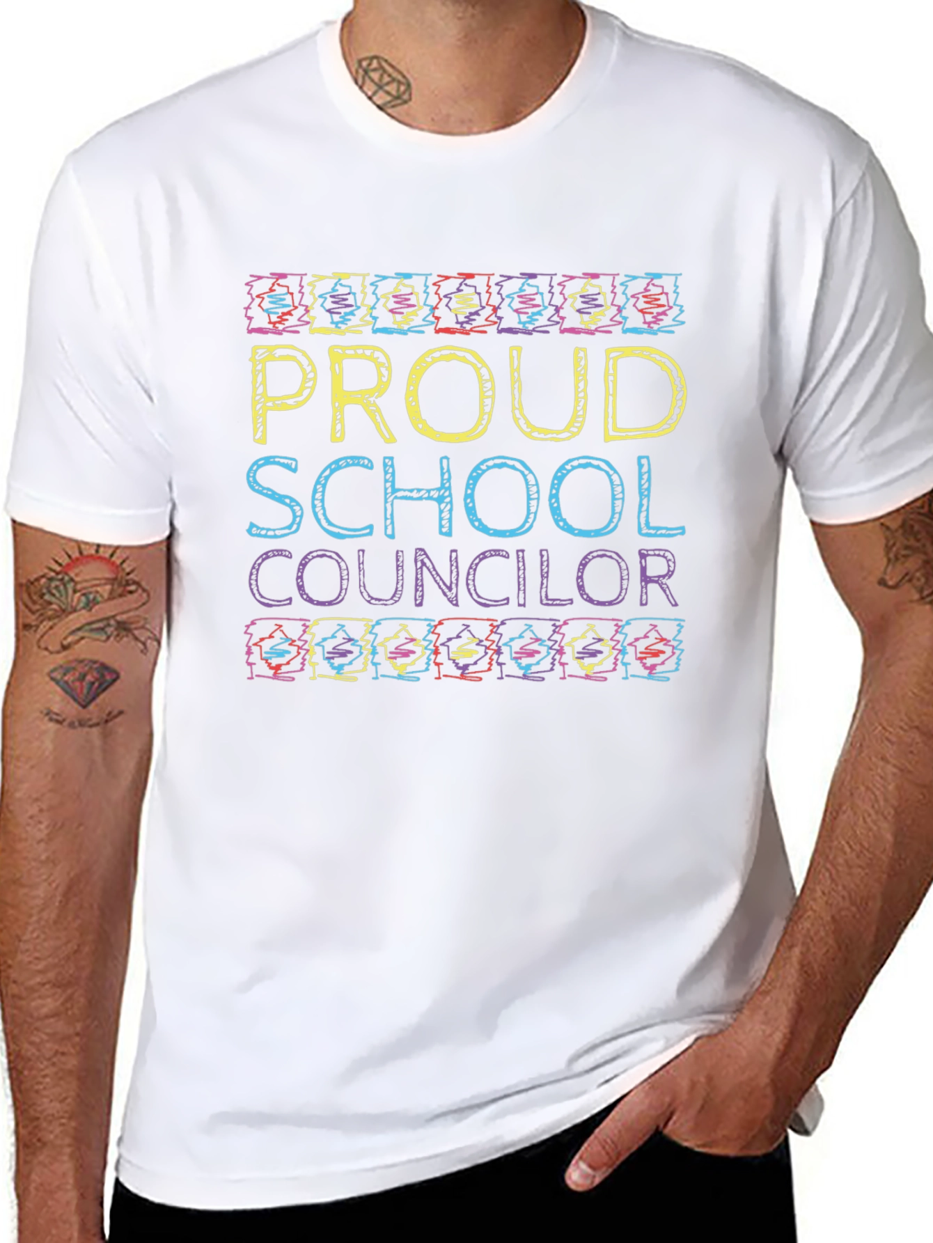 Proud School Counselor Graphic T-Shirt